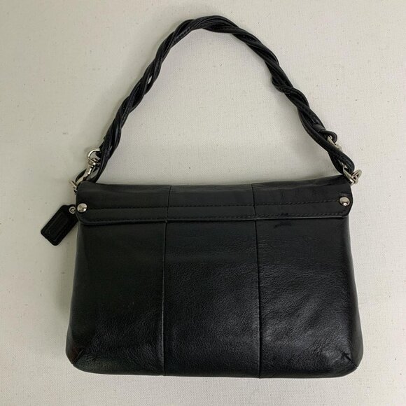 Black leather Coach shoulder and - Picture 2 of 8